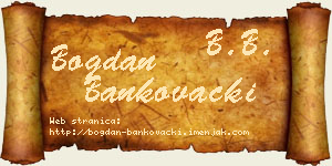 Bogdan Bankovački vizit kartica